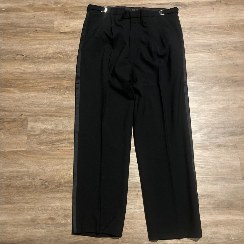 Ganni Black Dress Pants High-Waisted Wide-Leg